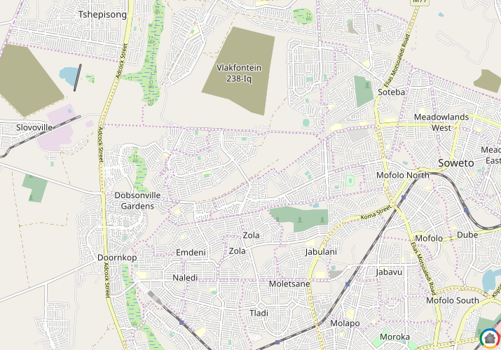 Map location of Dobsonville